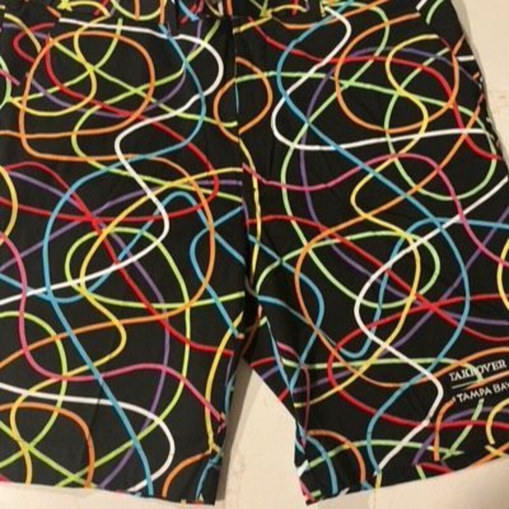 NEW LOUDMOUTH Scribblz Mens Golf Shorts Sz 40